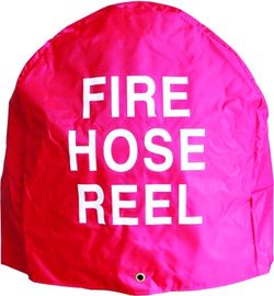Warna Merah Fire Hose Reel Cover Dengan Gate Shape Fire Hose Reel Protection