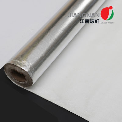 Isolasi Termal Silver Aluminium Fiberglass Cloth Flame Retardant