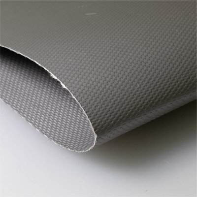Stainless Steel Reinforced Single Side Silicone Coated Fiberglass Fabric Untuk Tirai Penahan Api