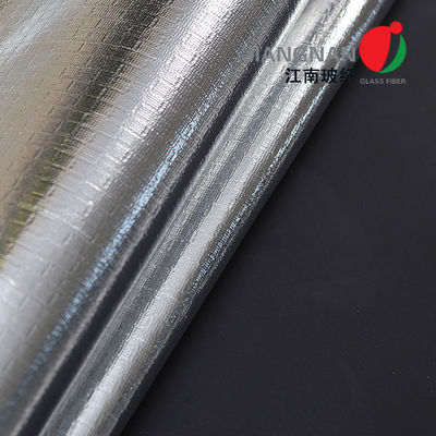 0.6mm Aluminium Foil Laminated Fiberglass Fabric Untuk Penutup Pengasingan Api