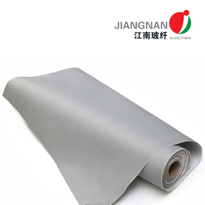 0.45mm 460gsm Gray PU Fiberglass Fabric Untuk Pengelasan Isolasi Termal