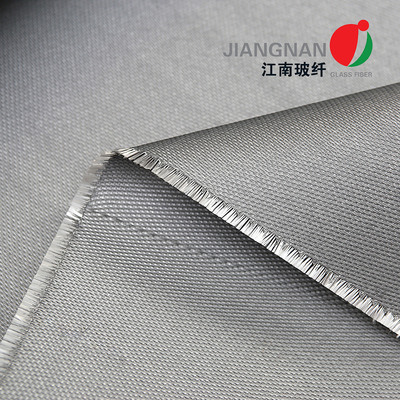 0.68mm Polyurethane PU Coated Fiberglass Fabric Dengan Kawat Diperkuat Satu Sisi