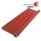 Red 0.4mm High Temp Fiberglass Fire Curtain Fabric Cloth Untuk Membangun Sistem Pengendalian Kebakaran