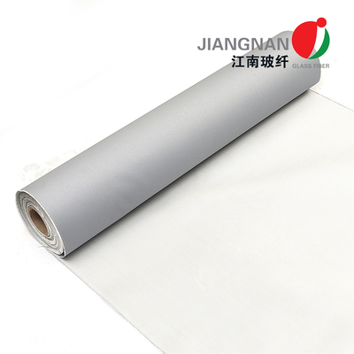 Kain Fiberglass Tahan Suhu 550 ° C Dilapisi Polyurethane Dengan Ketahanan Kimia Yang Sangat Baik