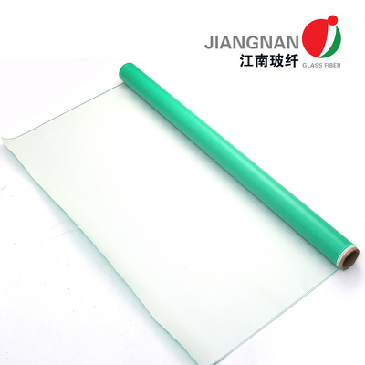 Twill Weave Kain Fiberglass Tahan Api Dilapisi Tirai Silikon