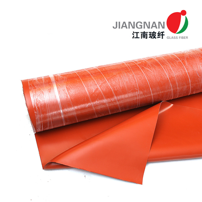 Karat tahan panas Silicone Lapisan Fiberglass Kain permukaan halus Karat tahan panas tinggi