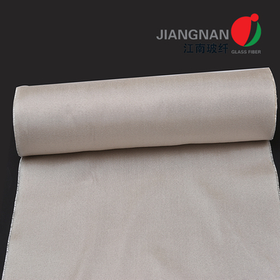 Bahan Kain Serat Kaca Tekstur lebar 100 cm untuk isolasi termal dan produksi perlindungan panas