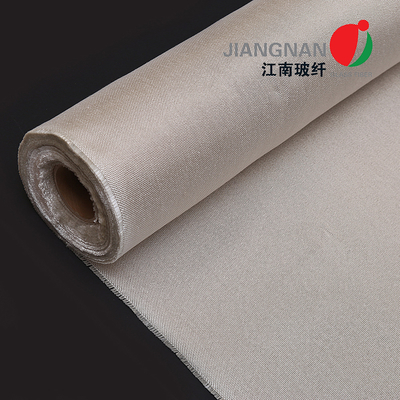 Bahan Kain Serat Kaca Tekstur lebar 100 cm untuk isolasi termal dan produksi perlindungan panas
