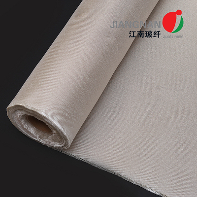 Bahan Kain Serat Kaca Tekstur lebar 100 cm untuk isolasi termal dan produksi perlindungan panas