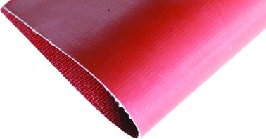 Kain Fiberglass Komposit Silikon Merah, Satu Sisi / Ganda Silikon Dilapisi Kain
