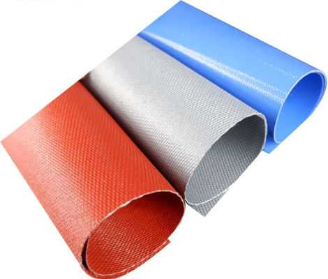 1mm karet silikon berlapis tebal kain kain termal fiberglass diresapi