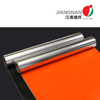 Selimut Isolasi Panas Kain Fiberglass Aluminium Dilapisi Untuk Penutup Laut Turbin Uap