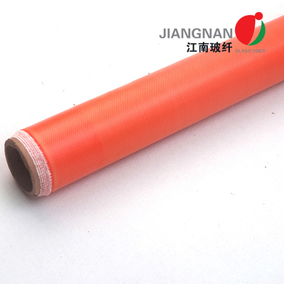 Kain Fiberglass Silikon Warna Oranye Untuk Jaket Isolasi Yang Dapat Dilepas
