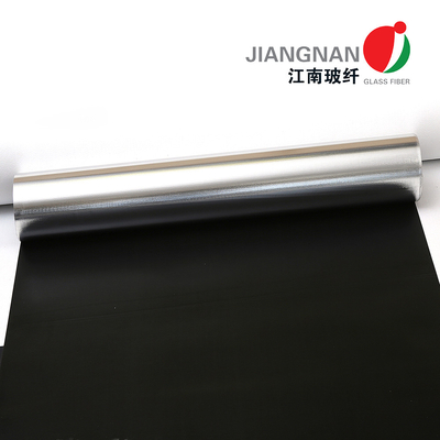 Kain Isolasi Termal Kain Fiberglass Tahan Api Silikon Dilapisi Kain Fiberglass Hitam