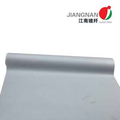 Kain Fiberglass Silikon Abu-abu Kain Fiberglass Dilapisi Silikon Dengan Ketahanan Abrasi Yang Lebih Baik