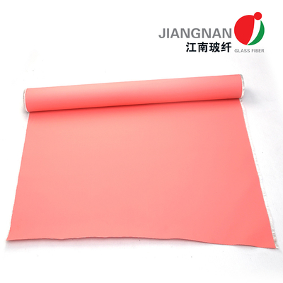 Kain Fiberglass Dilapisi Silikon Tahan Kimia Yang Sangat Baik Kain Fiberglass Tahan Lama