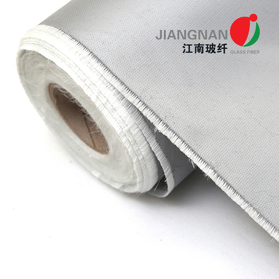 Kain Fiberglass Dilapisi PU Tahan Api Satu Sisi Untuk Kain Curatin Tahan Api Bersama Ekspansi