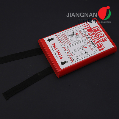 Selimut Kebakaran Darurat BSI & LPCB BS EN 1869 2019 Bersertifikat Fiberglass Fire Protection White Soft Bag/Hard Box