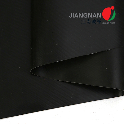 1000mm Lebar Matte Permukaan Silicone Lapisan Fiberglass Kain untuk Proyek Tirai Asap
