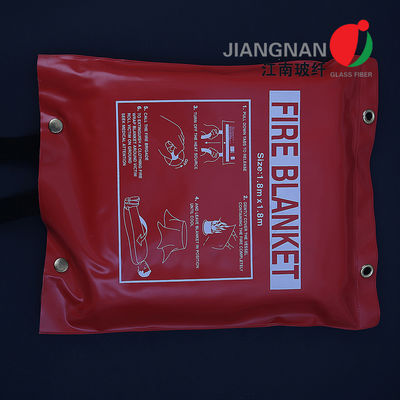 Sertifikat BSI Selimut Api Aman Darurat Kain Fiberglass Suhu Tinggi Dengan BE EN 1869 Disetujui