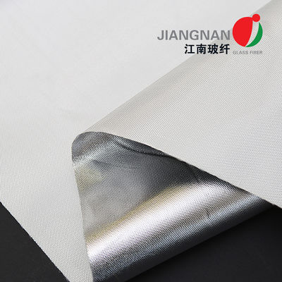 Aluminium Heat Barrier Coated Fiberglass Fabric Fire Retardant Untuk Isolasi Kapal Ship
