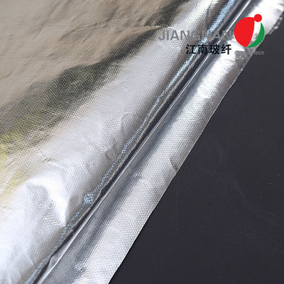 Reflektif Aluminium Foil Laminated Fiberglass Fabric Pencegahan Kebakaran
