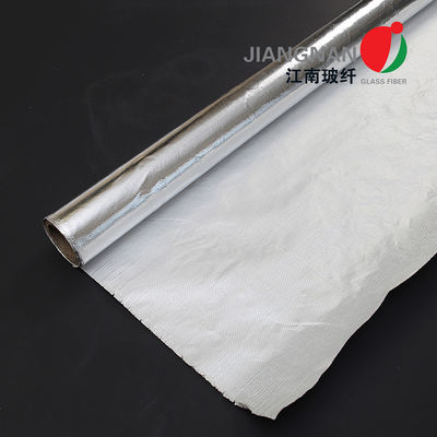 Kain Dilapisi Aluminium Terisolasi Dilaminasi Gulungan Kain Fiberglass Tahan Api