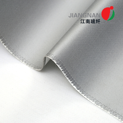 E Glass Silicone Coated Fiberglass Cloth 260 Tahan Panas 8HS 1550mm Lebar