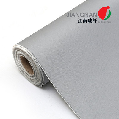 0.2mm Tahan Air Anti Korosi Plain Weave Silicone Coated Fiberglass Fabric