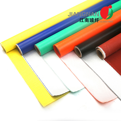 2m Lebar 0.45mm Satin Weave Silicone Diresapi Fiberglass Cloth Silicone Dilapisi Kaca Fiber