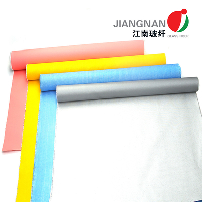 Kain Fiberglass Tahan Air Anti Korosi Twill Dilapisi Dengan Silikon 260 Bahan Isolasi