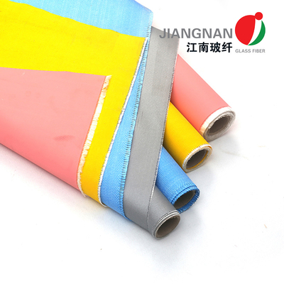 1 Sisi 18 Oz Silicone Coated Fiberglass Fabric Untuk Penutup Pipa Isolasi Panas