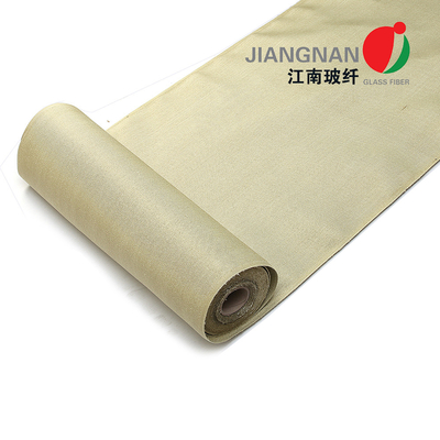 0.6mm Ketebalan Suhu Tinggi Kain Fiberglass Vermikulit Pelhamite Dilapisi
